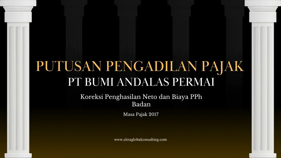 Koreksi Penghasilan Neto dan Biaya PPh Badan