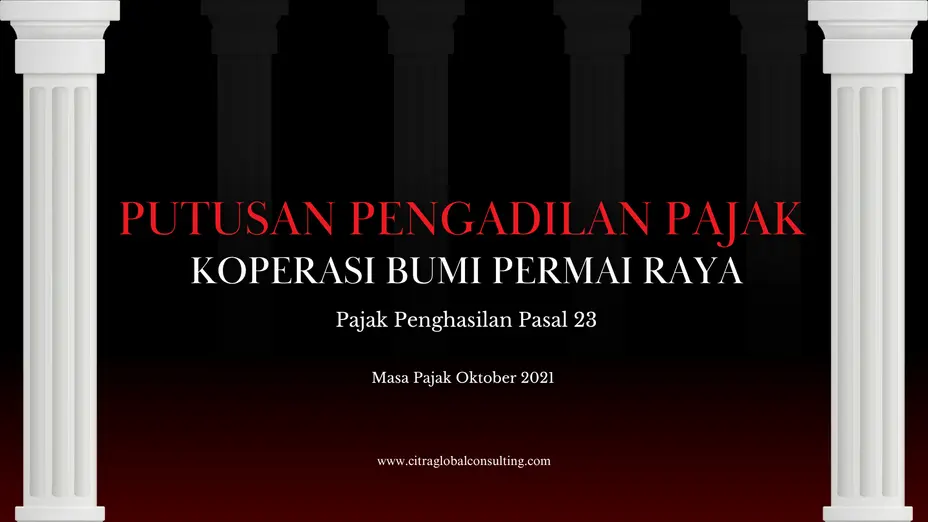 Putusan Pengadilan Pajak Koperasi Bumi Permai Raya